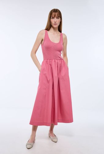 Robe débardeur bi-matière en fine maille - MONOPRIX - Modalova