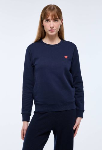 Sweat marinière avec broderie coeur en molleton - MONOPRIX - Modalova