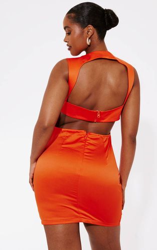 Robe Mini À Corset Structuré En Satin Effet Sculptant | Taille 42 - PrettyLittleThing - Modalova