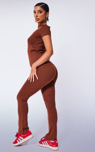 Coffee Haut En Maille À Col Rond Petite | Taille 30 - PrettyLittleThing - Modalova