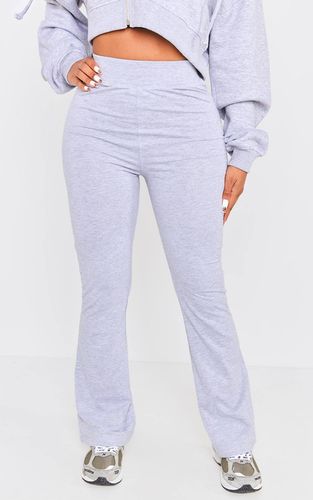 Grey Marl Pantalon Évasé Taille Haute En Coton Shape | Taille 36 - PrettyLittleThing - Modalova