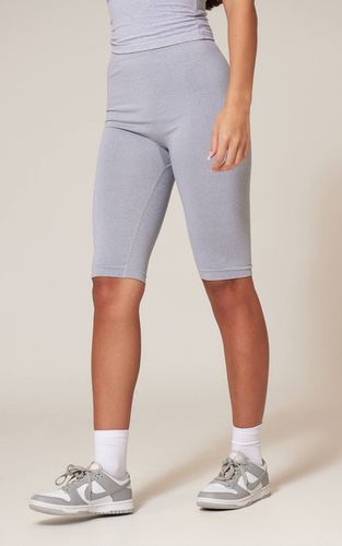 Grey Marl Legging Capri Taille Haute Chiné Sans Couture | Taille Medium - PrettyLittleThing - Modalova