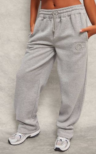 Grey Marl Jogging À Cordon Avec Motif En Relief | Taille XL - PrettyLittleThing - Modalova