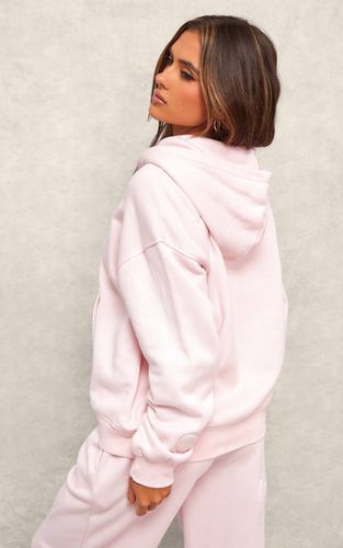 Baby Pink Sweat À Casynthétiqueche Zippé Cœur Gaufré | Taille XS - PrettyLittleThing - Modalova