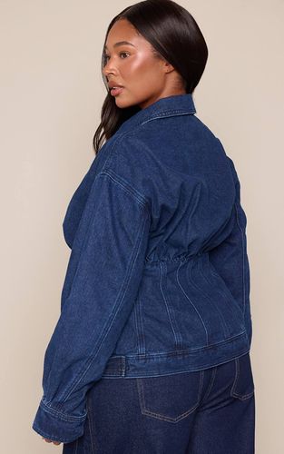 Chemise En Denim À Manches Longues Style Tailleur Grande Taille | Taille 44 - PrettyLittleThing - Modalova