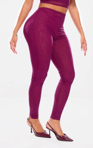 Purple Legging Sculptant Diamanté Shape | Taille 36 - PrettyLittleThing - Modalova