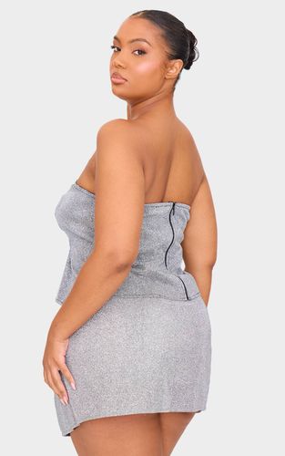 Silver Haut Corset À Détails Pailletés Grande Taille | Taille 44 - PrettyLittleThing - Modalova