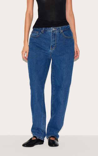 Dark Blue Jean Mom Taille Haute | Taille 32 - PrettyLittleThing - Modalova