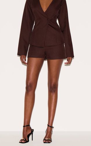 Deep Chocolate Short Taille Mi-haute Ajusté Coordonné | Taille 42 - PrettyLittleThing - Modalova