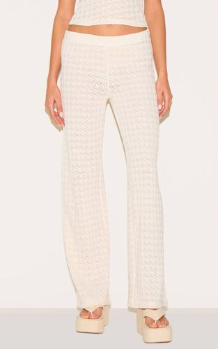 Almond Pantalon Droit Texturé | Taille 42 - PrettyLittleThing - Modalova