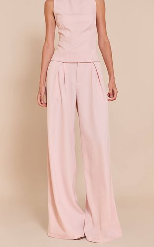 Pale Pink Pantalon Large Tissé Ajusté | Taille 42 - PrettyLittleThing - Modalova