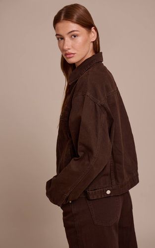 Dark Chocolate Veste En Jean Classique Oversize | Taille 32 - PrettyLittleThing - Modalova