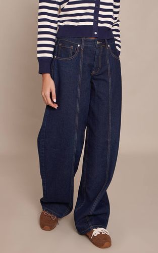 Jean Barrel Avec Détails De Coutures | Taille 36 - PrettyLittleThing - Modalova