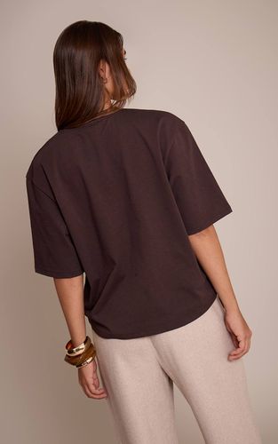Dark Chocolate T-shirt Oversize Coupe Boxy | Taille 32 - PrettyLittleThing - Modalova