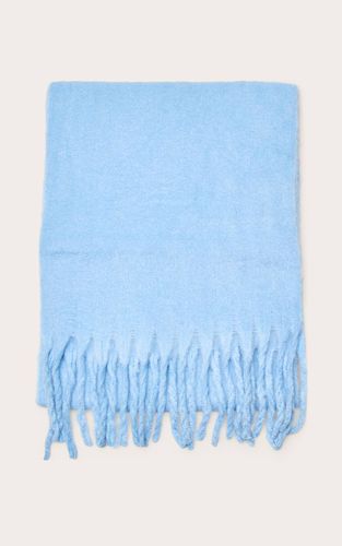 Baby Blue Écharpe Couverture À Pompons - PrettyLittleThing - Modalova
