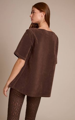 Dark Chocolate Haut Structuré Oversize Boxy En Synthétique Avec Détails | Taille 42 - PrettyLittleThing - Modalova