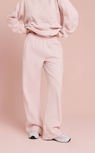 Baby Pink Jogging Large À Jambes Évasées Avec Broderie Plt | Taille XL - PrettyLittleThing - Modalova