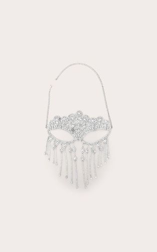 Silver Bandeau De Tête Mascarade Orné De Strass - PrettyLittleThing - Modalova