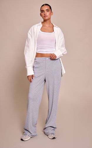 Grey Marl Pantalon Large À Rayures Style Boyfriend | Taille 42 - PrettyLittleThing - Modalova