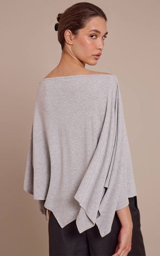 Grey Marl Haut Oversized En Jersey Style Cape | Taille 32 - PrettyLittleThing - Modalova