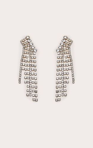 Boucles D'oreilles Pendantes Ornées De Strass - PrettyLittleThing - Modalova