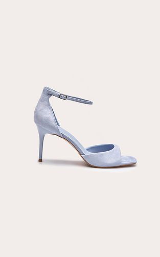 Baby Blue Sandales À Talons Minimalistes À Bout Carré Imprimé Synthétique | Taille 38 - PrettyLittleThing - Modalova