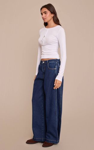 Jean Large À Pinces Latérales Vintage | Taille 42 - PrettyLittleThing - Modalova