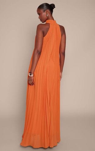 Robe Longue Plissée À Col Montant | Taille 42 - PrettyLittleThing - Modalova