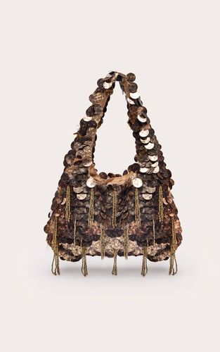 Mini Sac À Main À Sequins Et Pompons - PrettyLittleThing - Modalova