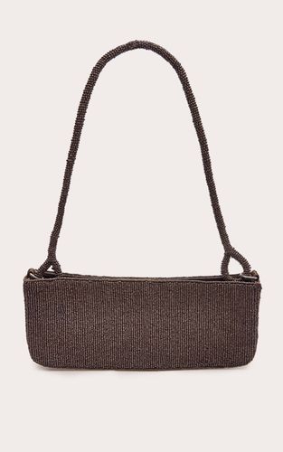 Dark Chocolate Sac À Bandoulière À Micro-perles - PrettyLittleThing - Modalova