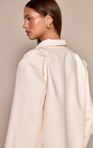Almond Blazer Boxy Ajusté | Taille 42 - PrettyLittleThing - Modalova