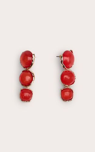 Boucles D'oreilles Drapées Circulaires À Dos Doré - PrettyLittleThing - Modalova