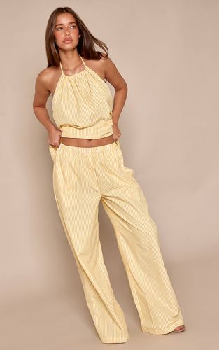Yellow Pantalon Ample À Rayures Ensemble Coordonné | Taille 42 - PrettyLittleThing - Modalova