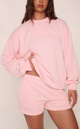 Baby Pink Short De Jogging Gaufré | Taille XS - PrettyLittleThing - Modalova