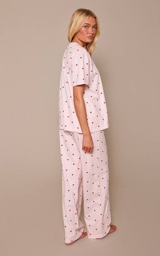Baby Pink Haut De Pyjama Boxy & Pantalon Imprimé Cœurs | Taille XS - PrettyLittleThing - Modalova