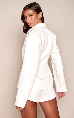 Almond Ensemble Blazer Ajusté Asymétrique Taille Cintrée | Taille 42 - PrettyLittleThing - Modalova