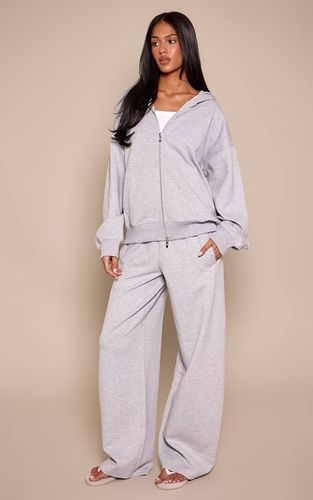 Grey Marl Jogging Large Taille Haute En Jersey Interlock | Taille XS - PrettyLittleThing - Modalova