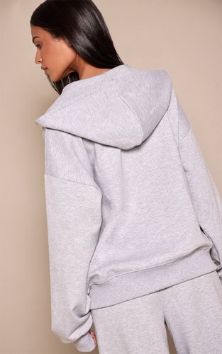 Grey Marl Sweat À Casynthétiqueche Tall En Jersey Interlock Avec Double Zip | Taille XS - PrettyLittleThing - Modalova
