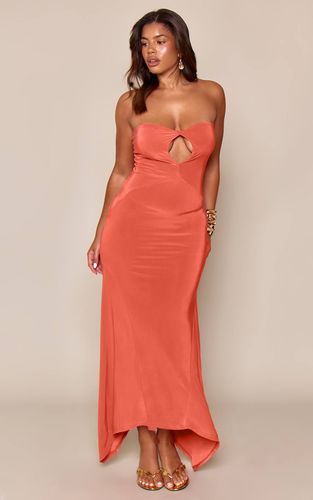 Robe Longue Moulante Shape À Encolure Américaine Avec Découpe Échancrée | Taille 36 - PrettyLittleThing - Modalova