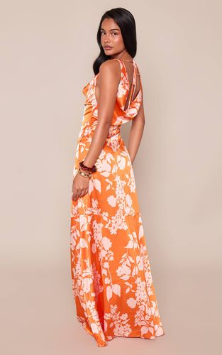 Robe Maxi Sans Manches Imprimée À Col Bénitier | Taille 32 - PrettyLittleThing - Modalova