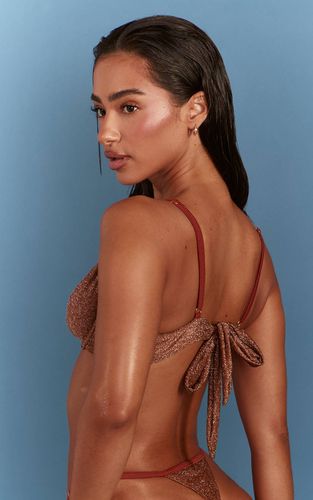Bas De Bikini Tanga Lurex | Taille 42 - PrettyLittleThing - Modalova