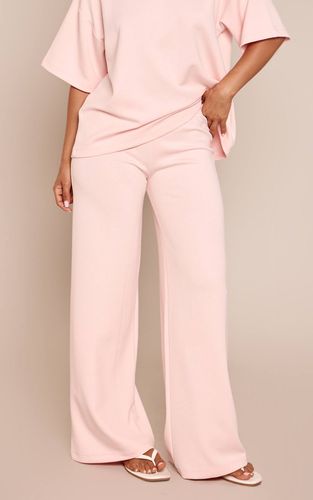 Baby Pink Pantalon Large Taille Élastiquée Toucher Doux Co-ord Petite | Taille 36 - PrettyLittleThing - Modalova