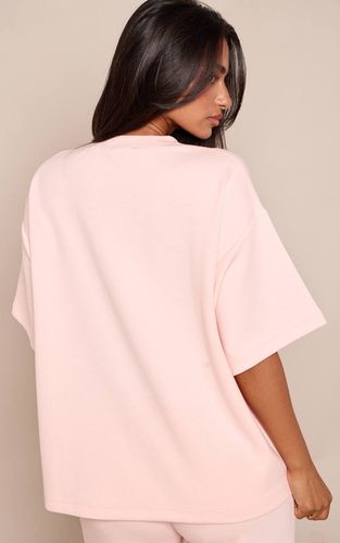 Baby Pink Haut À Manches Courtes Oversize Toucher Doux Petite Co-ord | Taille 34 - PrettyLittleThing - Modalova
