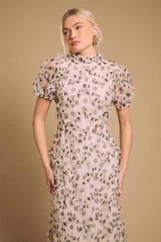 Robe Longue Texturée Imprimée | Taille 46 - Oasis - Modalova
