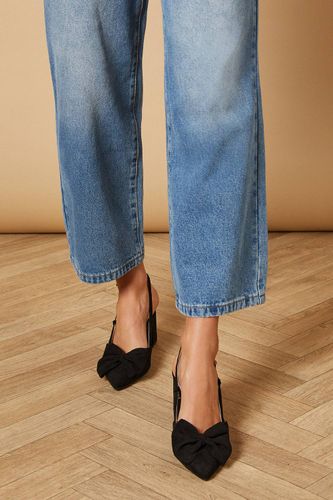 Chaussures Dorinda à Talon Bloc et Bride Arrière en Daim Synthétique avec Nœud | Taille 8 - Oasis - Modalova