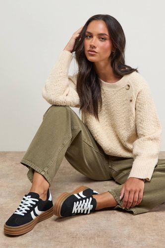 Baskets Plateforme à Lacets Lorina en synthétique | Taille 8 - Oasis - Modalova