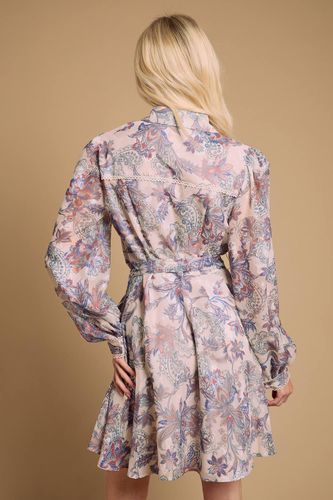 Mini Robe Florale Dévorée | Taille 44 - Oasis - Modalova