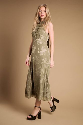 Sandales À Plateforme Et Talon Bloc Haut Melody En Satin Avec Nœud | Taille 41 - Oasis - Modalova