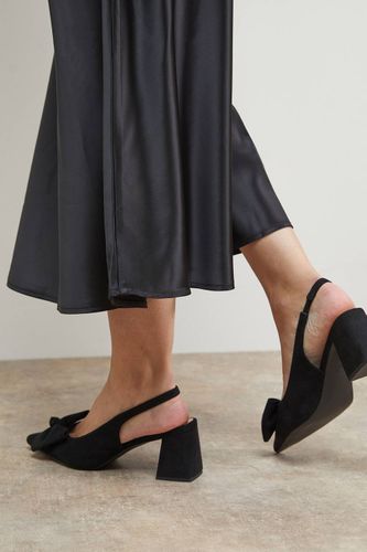 Escarpins Seala à Bride Arrière en synthétique avec Nœud et Talon Bloc Moyen | Taille 36 - Oasis - Modalova