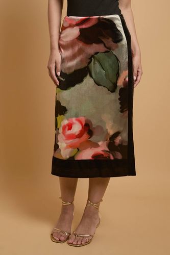 Jupe Midi En Velours Rose Audacieuse | Taille 18 - Oasis - Modalova